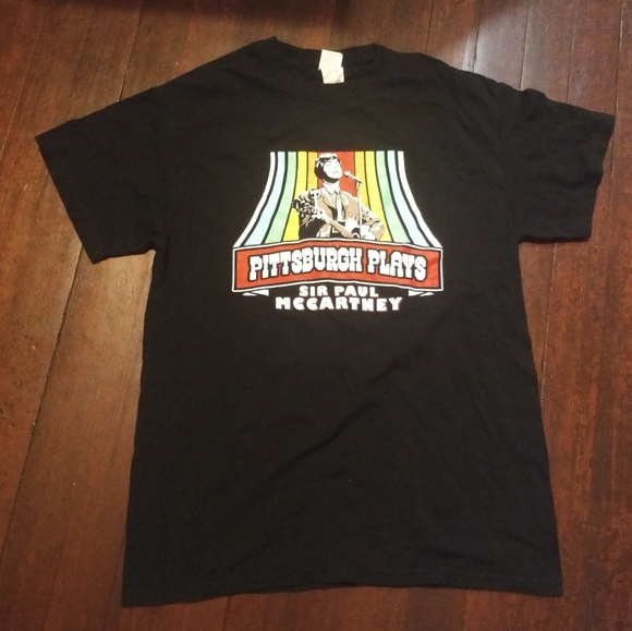 PAUL MCCARTNEY CONCERT TRIBUTE T-SHIRT - Medium / Pittsburgh Plays Band Rock tee - Picture 5 of 11